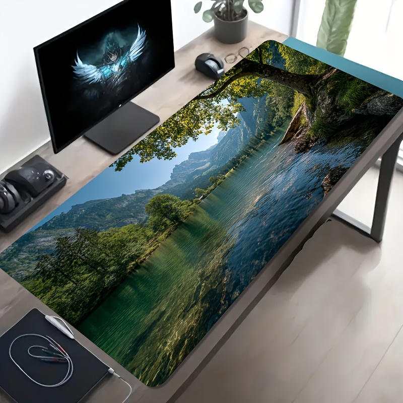Desk Setup Workspace - Creative Desk Setup Mouse Pad Gaming