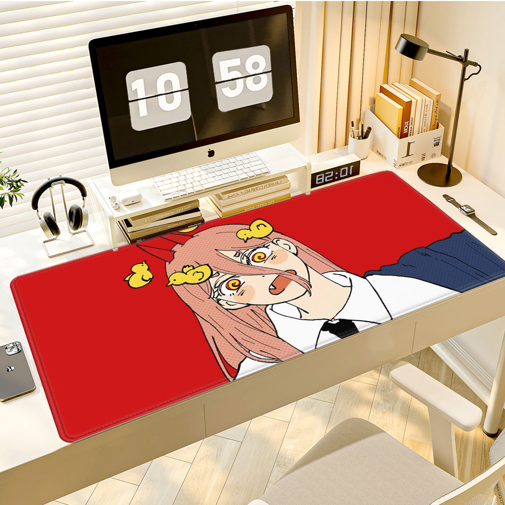 Desk Setup Workspace - Funny Anime Character Desk Mat, Waterproof