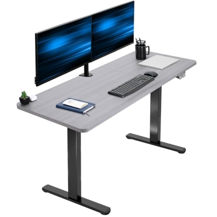 Desk Setup Kit - Electric 60 x 24 inch Stand
