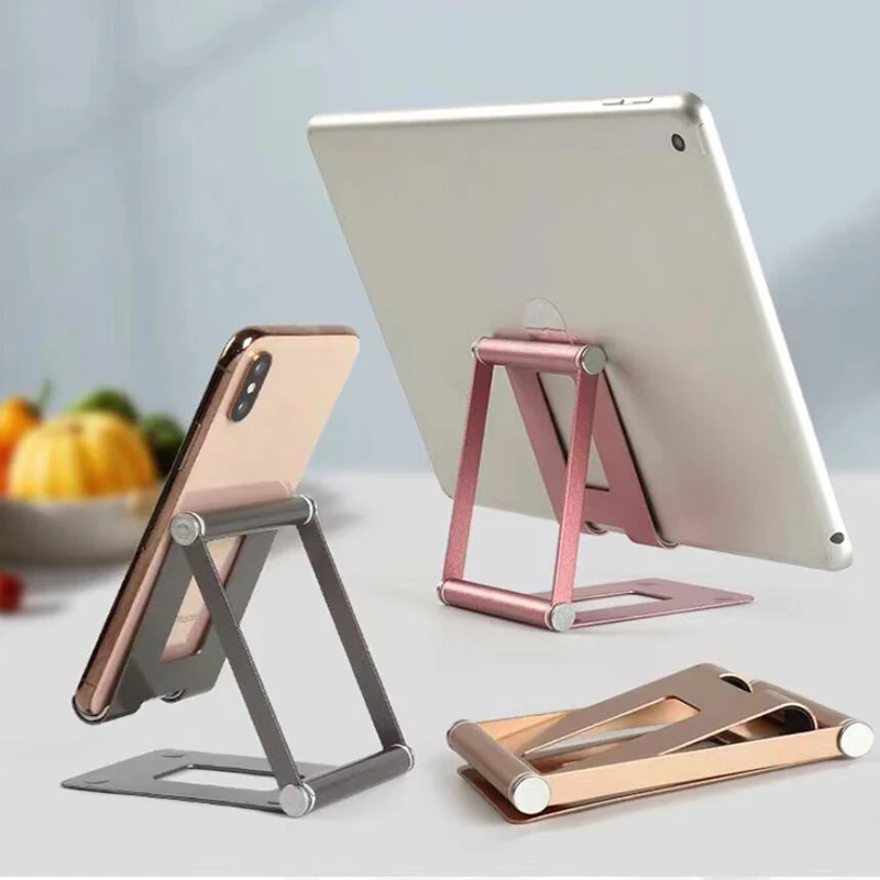 Desk Setup Kit - Adjustable Phone Holder Desktop Foldable Tablet