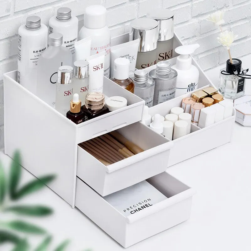 Desk Drawer Unit - 1pc White New Drawer Makeup Storage