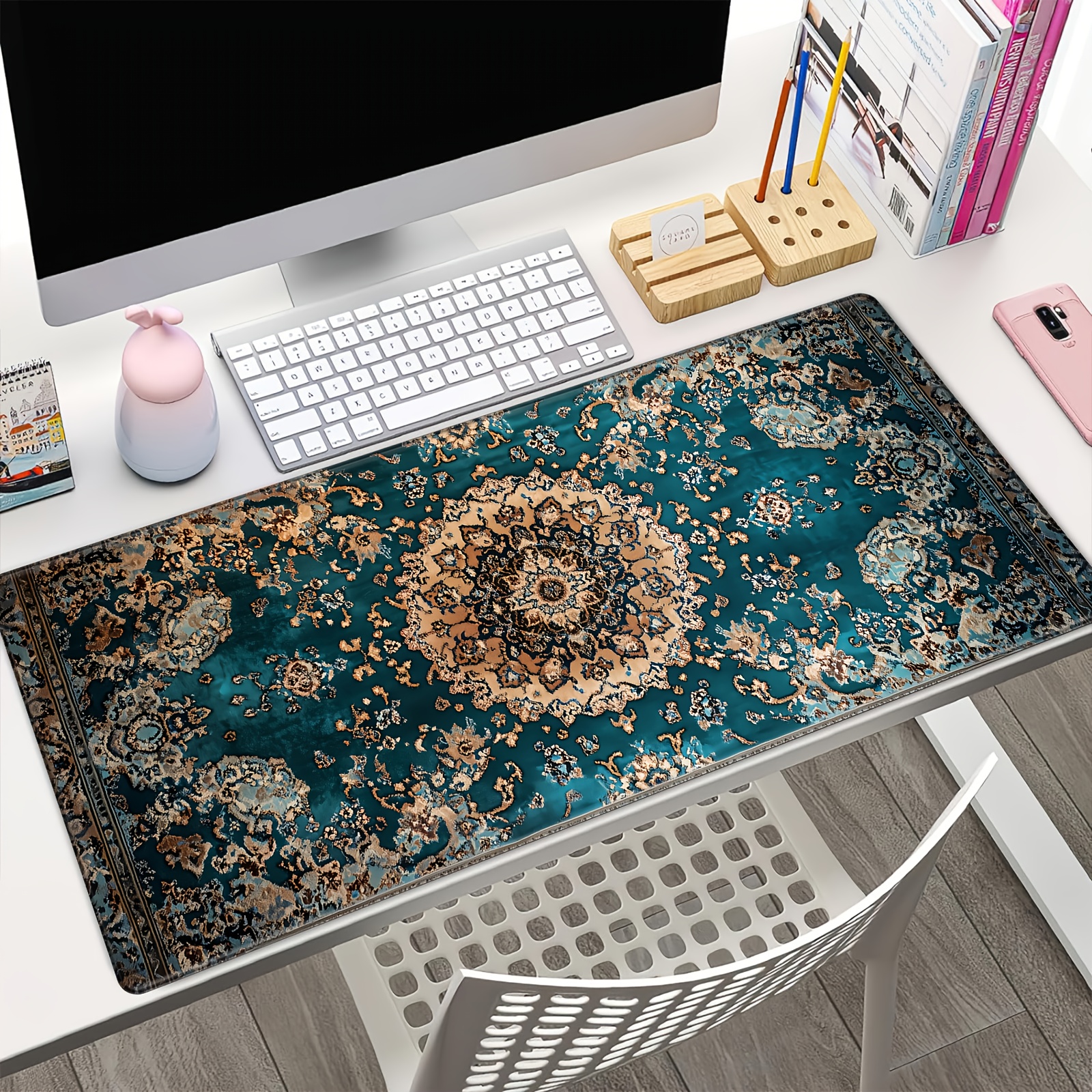 Desk Setup Workspace - Extended Gaming Desk Mat Mouse Pad