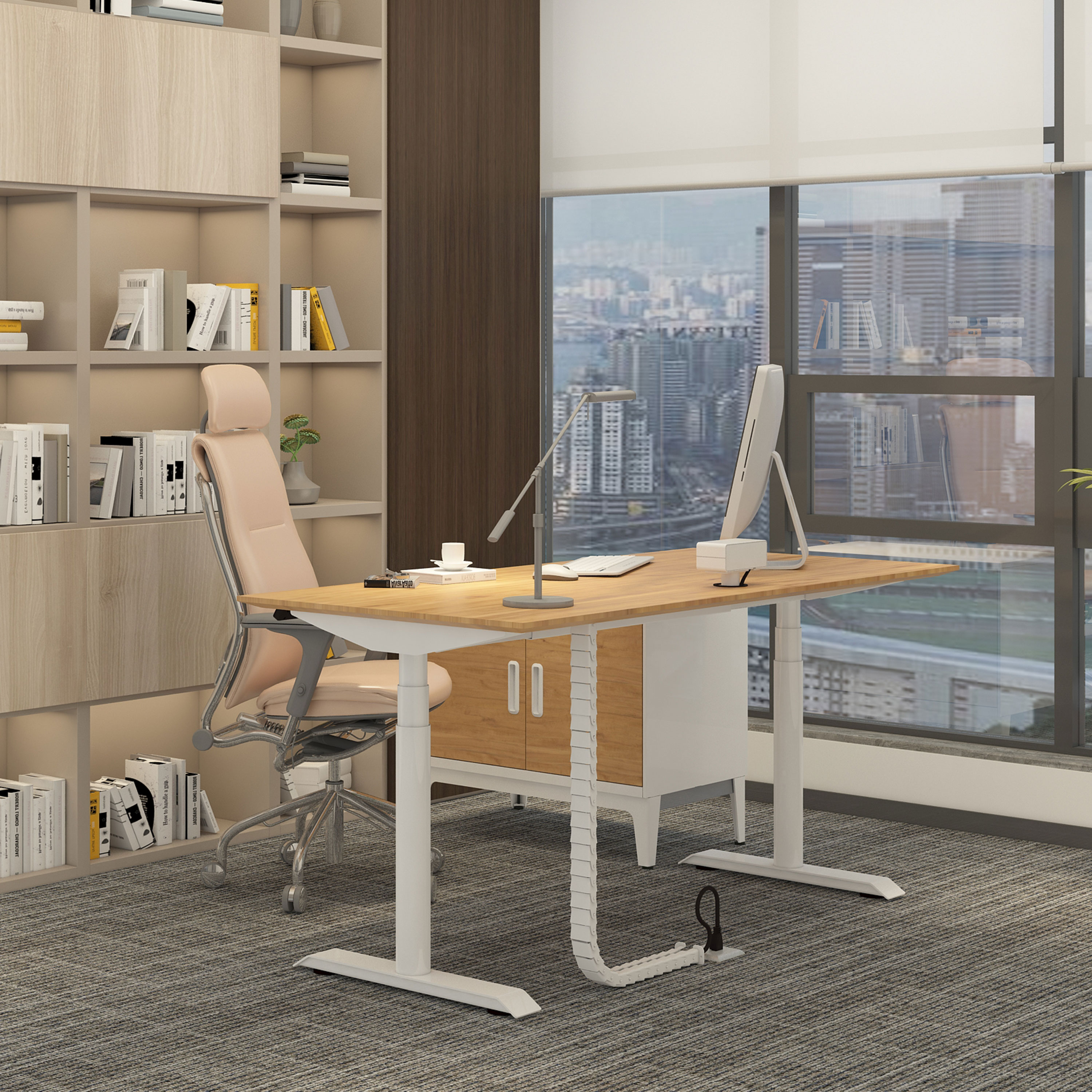 OMNI Space Efficient Height Ad - مراجعة Desk Setup Workspace وسعره