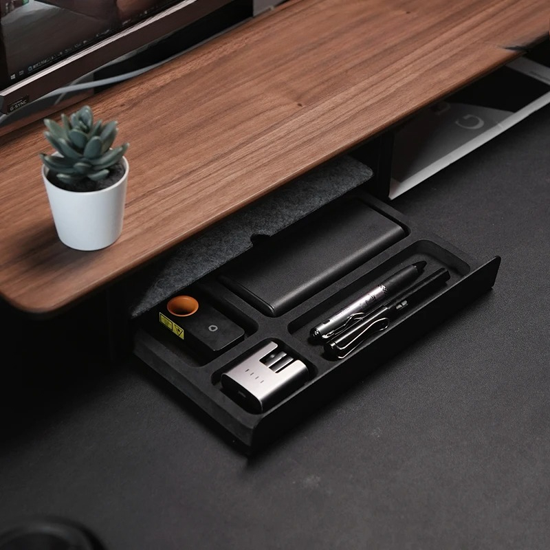 Premium Monitor Stand with Dra - مراجعة Desk Setup Workspace وسعره