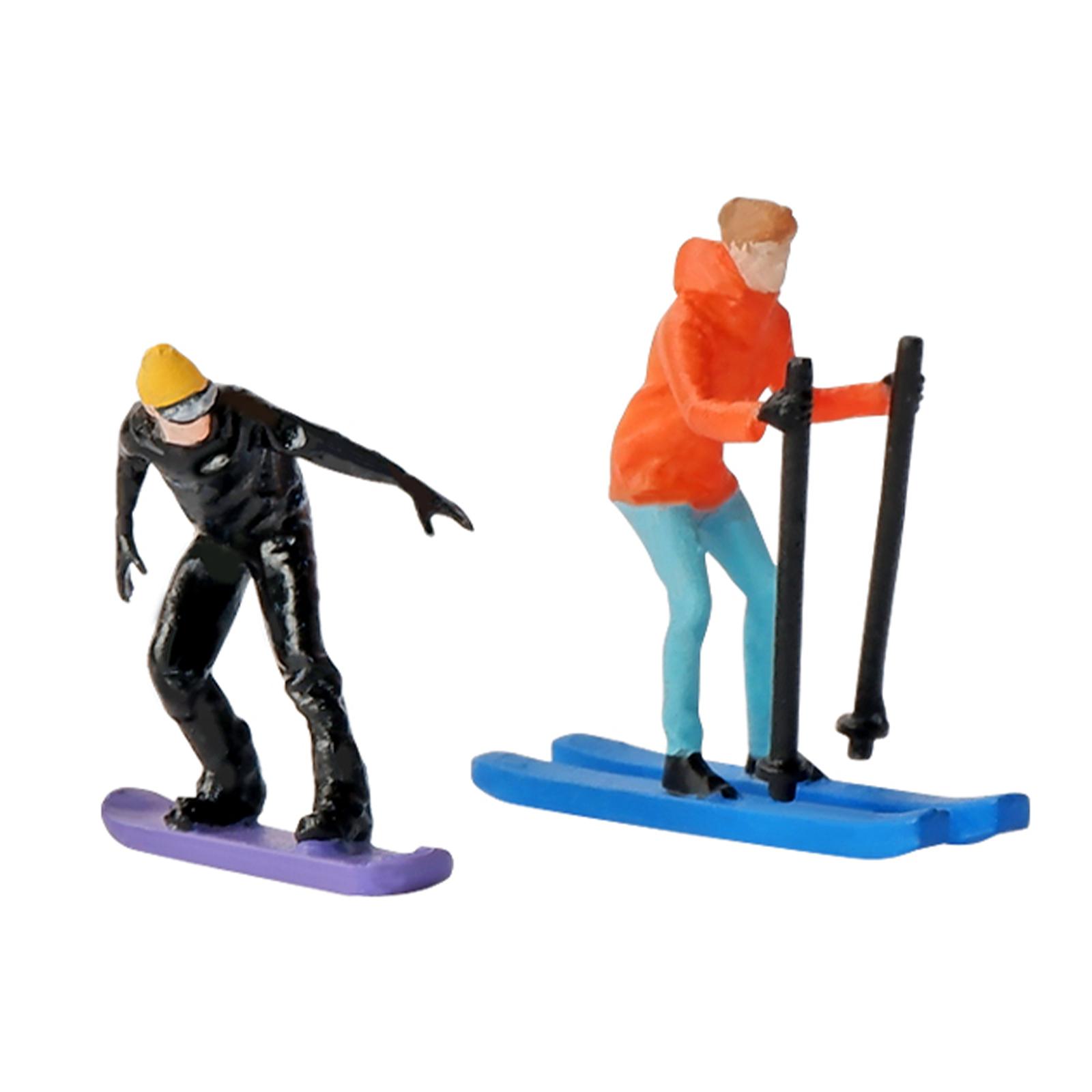 1/64 Scale Miniature Model Ski - مراجعة Desk Setup Modern وسعره