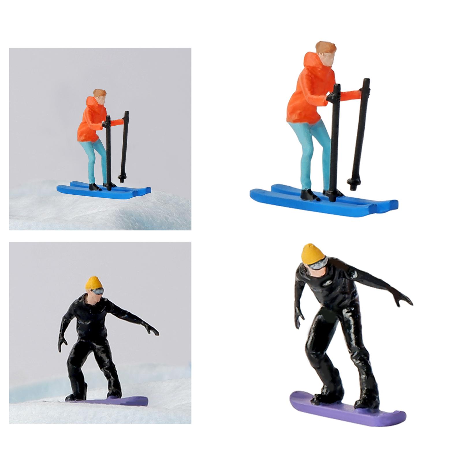 1/64 Scale Miniature Model Ski - مراجعة Desk Setup Modern وسعره