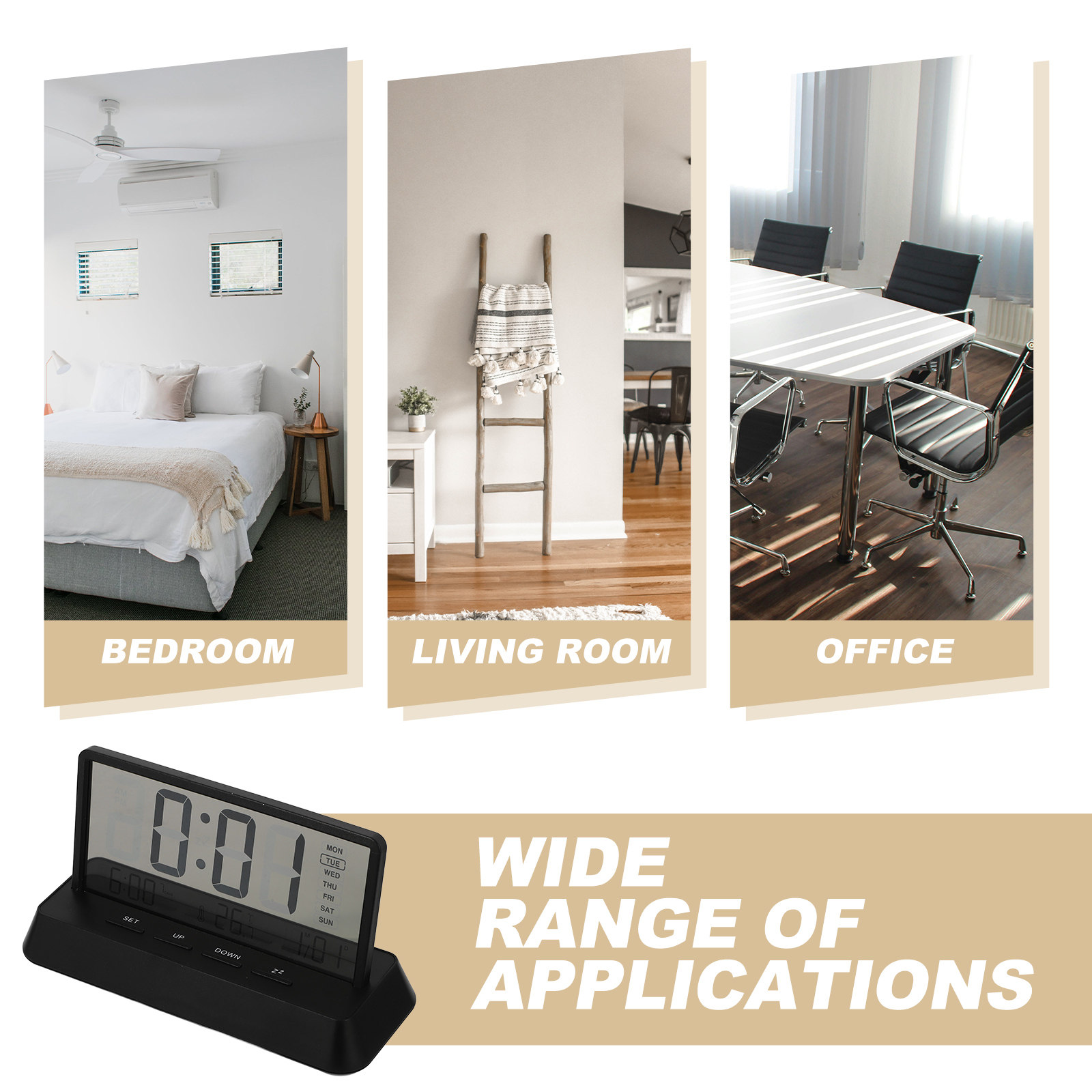 Digital Alarm Clock Small Comp - مراجعة Desk Setup In Small Bedroom وسعره