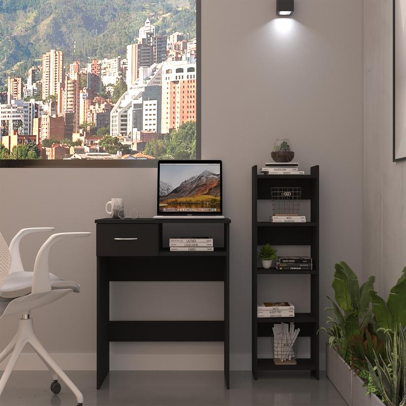 Black Home Office Set, 2-Piece - مراجعة Desk Setup Workspace وسعره