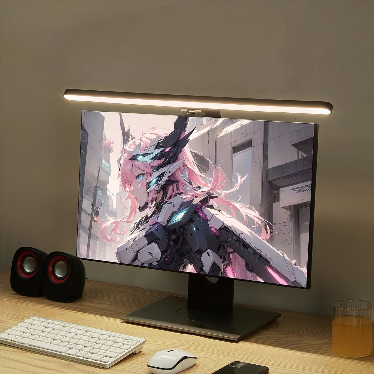 LED Monitor Light Hanging Desk - مراجعة Desk Setup On Bed وسعره