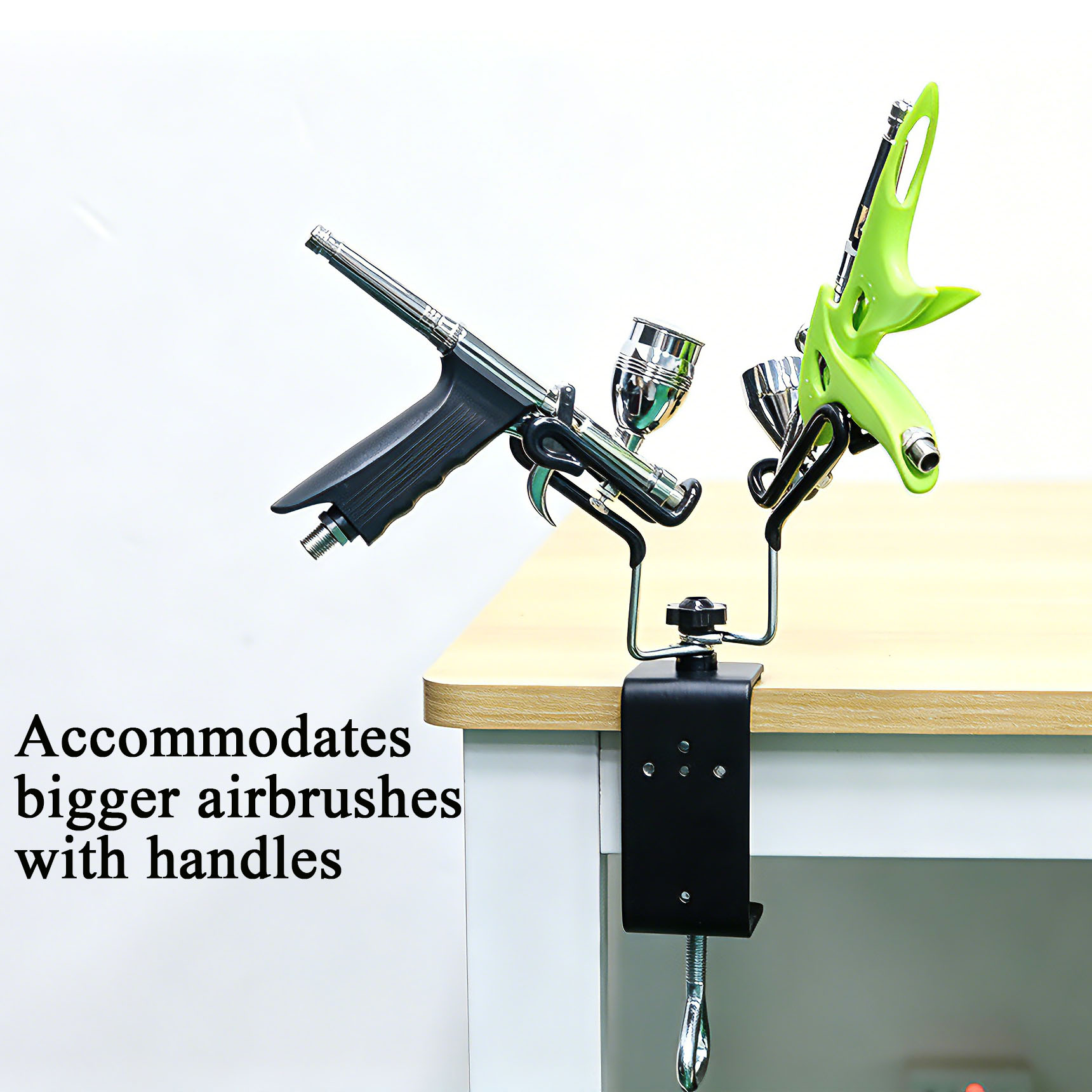 Large Airbrush Holder for Hand - مراجعة Desk Setup Kit وسعره