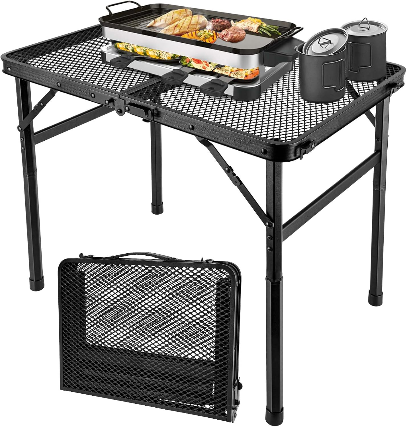 2x1.3 FT Folding Camping Table - مراجعة Desk Setup Productivity وسعره