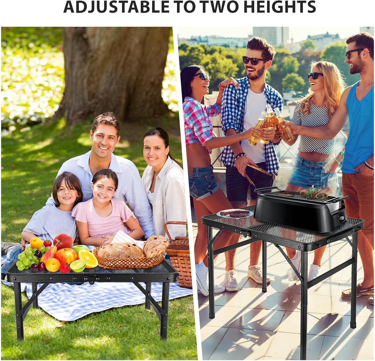 2x1.3 FT Folding Camping Table - مراجعة Desk Setup Productivity وسعره