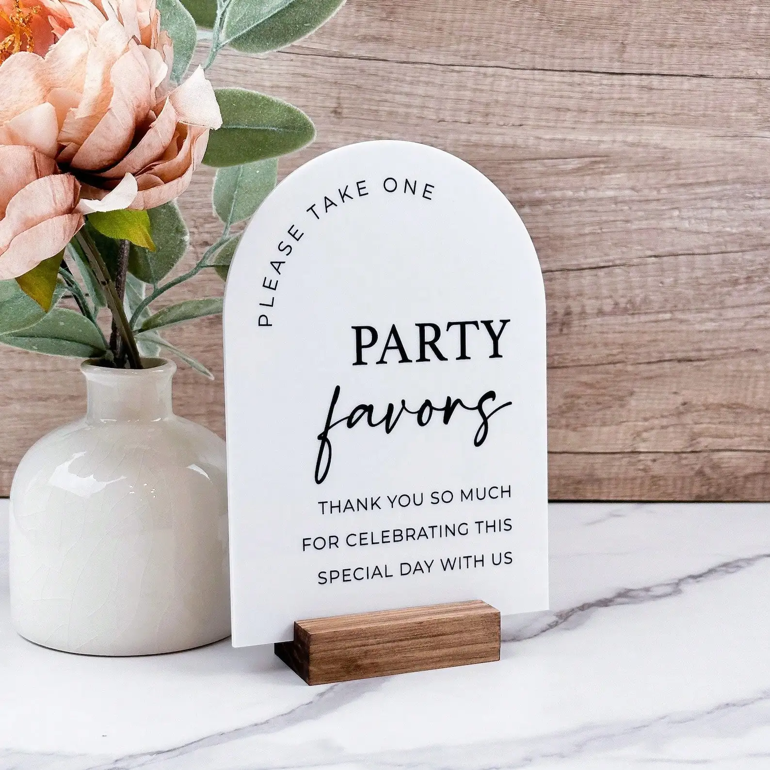 Party Favors Arch Table Sign,  - مراجعة Desk Setup Modern وسعره