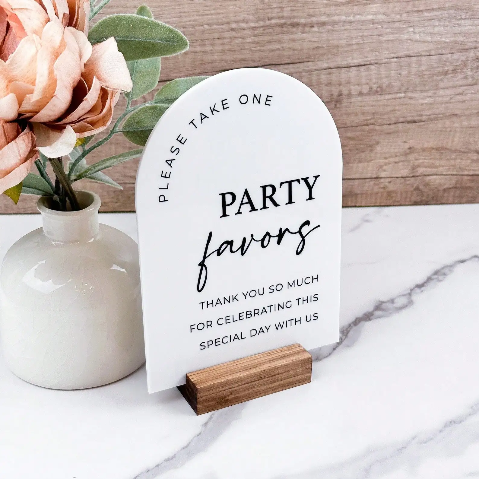 Party Favors Arch Table Sign,  - مراجعة Desk Setup Modern وسعره