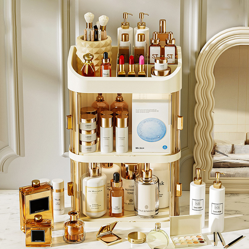 Cosmetics Storage Box Large Ca - مراجعة Desk Setup Productivity وسعره