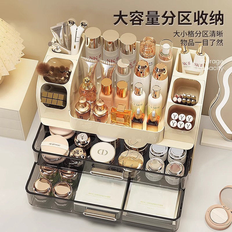 Desktop cosmetics storage box, - مراجعة Desk Setup Productivity وسعره