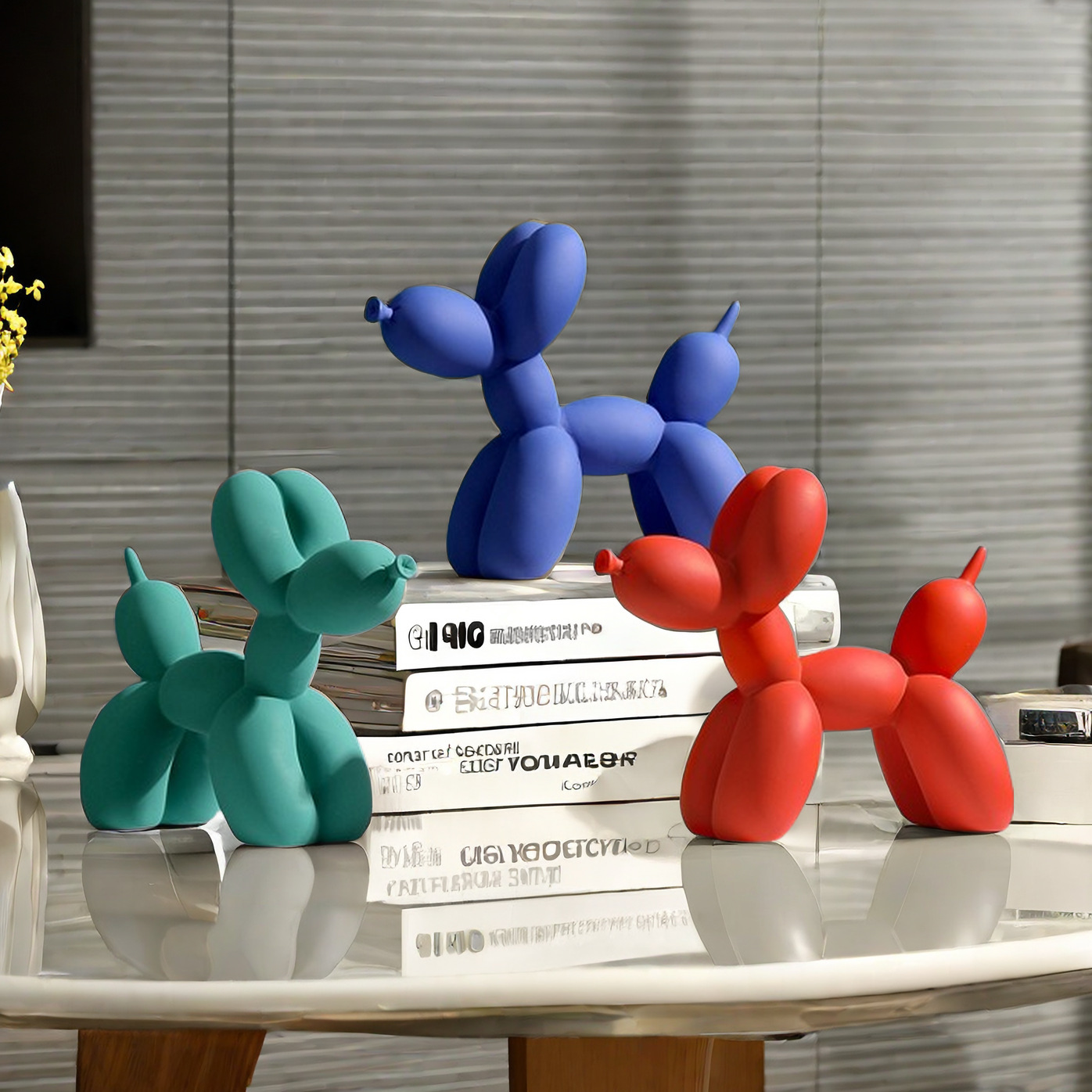Lovely Color Resin Balloon Dog - مراجعة Desk Setup Kit وسعره
