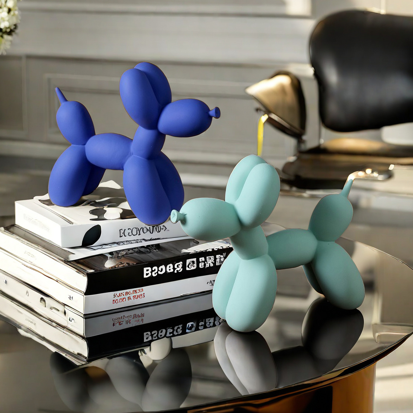 Lovely Color Resin Balloon Dog - مراجعة Desk Setup Kit وسعره