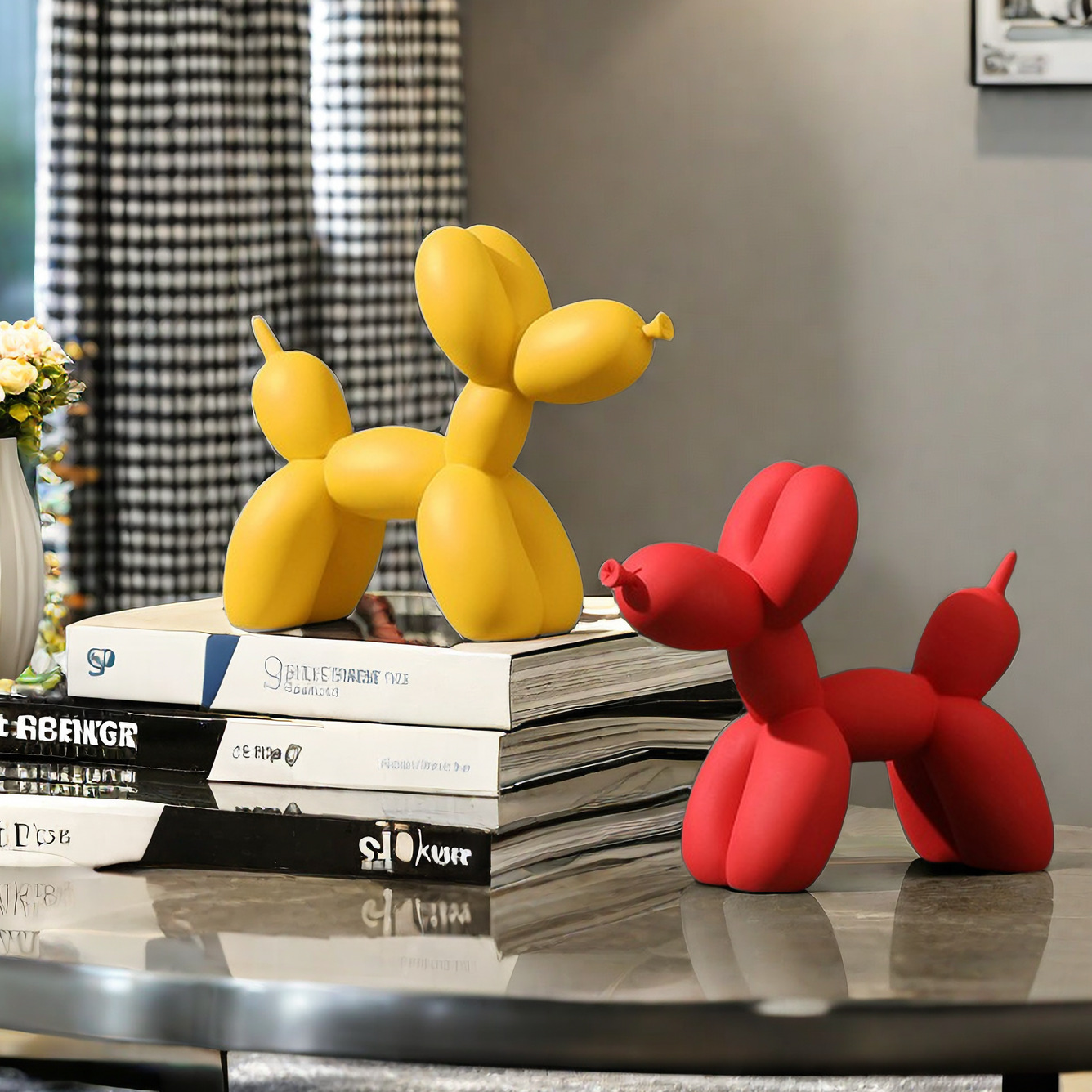 Lovely Color Resin Balloon Dog - مراجعة Desk Setup Kit وسعره
