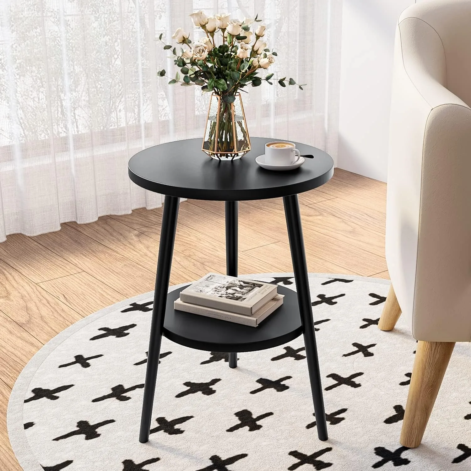Double Layered Circular Dining - مراجعة Desk Setup Modern وسعره