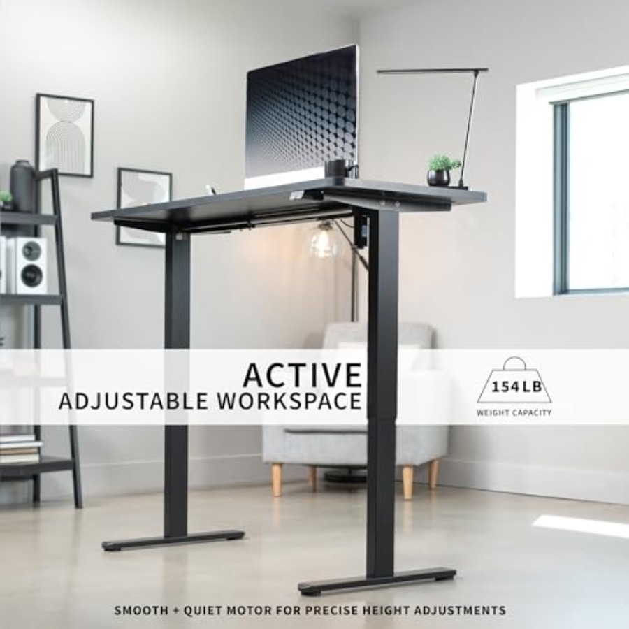 Electric 60 x 24 inch Stand Up - مراجعة Desk Setup Kit وسعره
