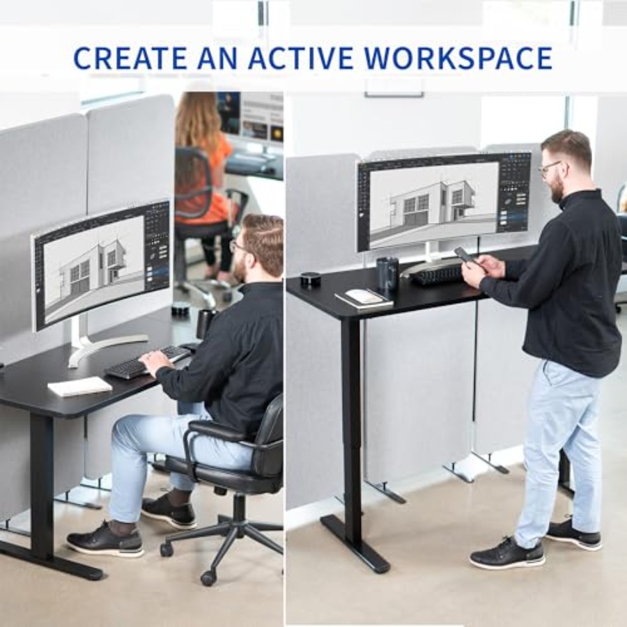 Electric 60 x 24 inch Stand Up - مراجعة Desk Setup Kit وسعره