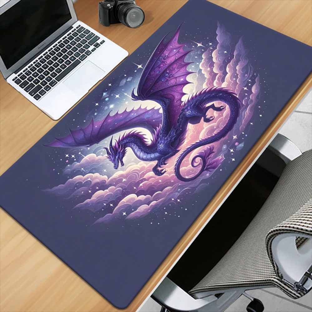 Dragon Sky Art XXL Mouse Pad - - مراجعة Desk Setup Workspace وسعره