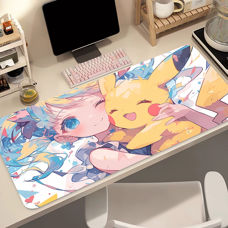 Anime Mouse Pad 90x40cm Pokemo - مراجعة Desk Setup Modern وسعره