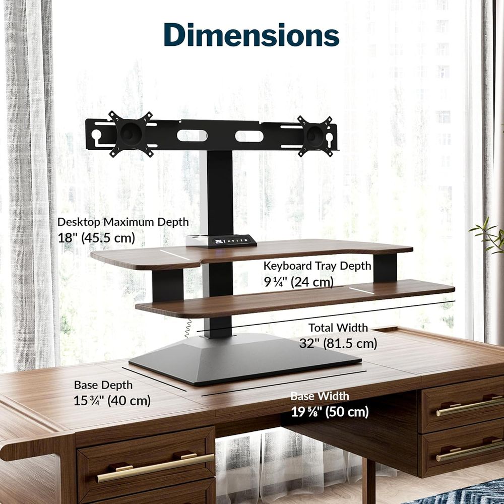 All-in-One Electric Standing D - مراجعة Desk Setup One Monitor وسعره