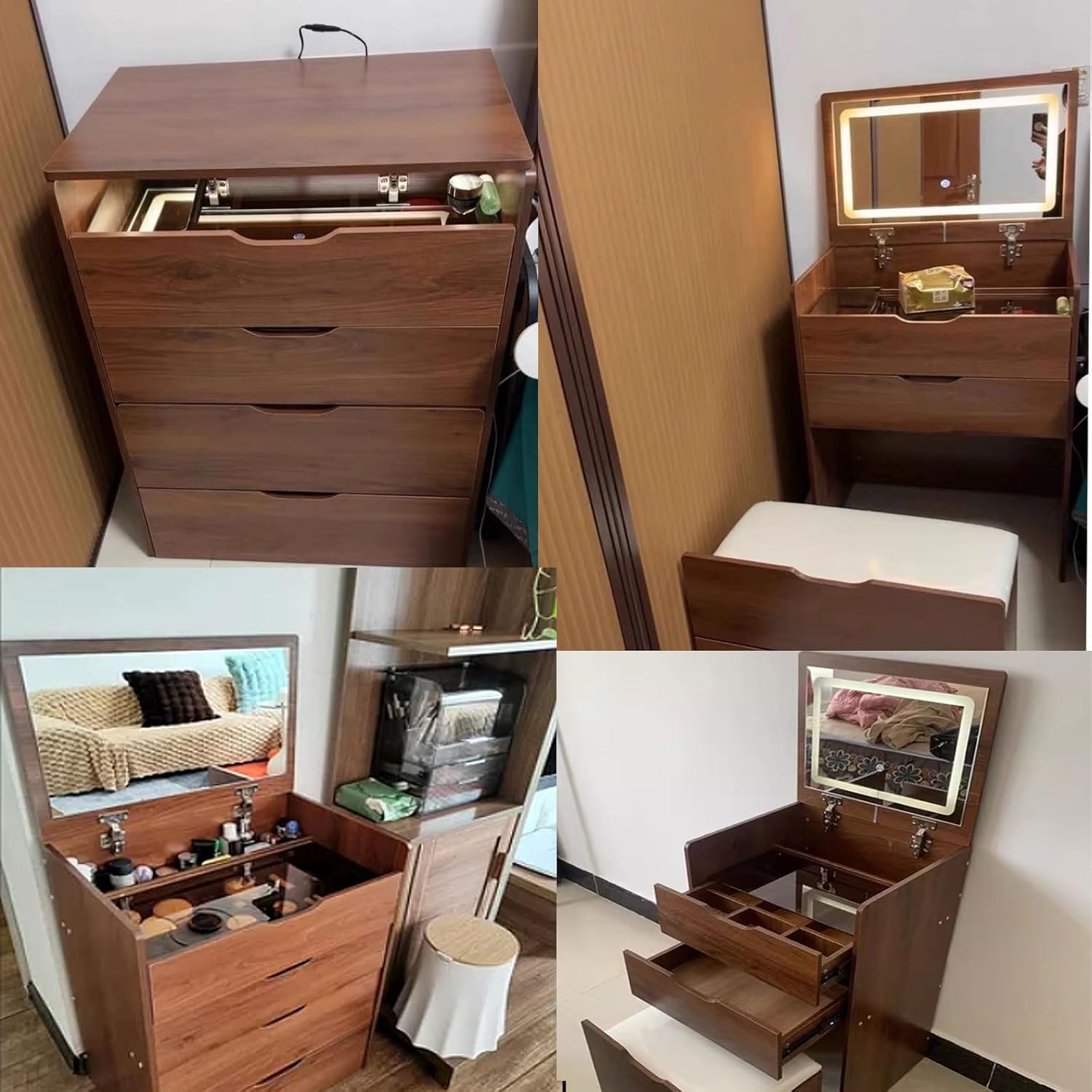3 in 1 Vanity Desk with Plip T - مراجعة Desk Setup In Small Bedroom وسعره