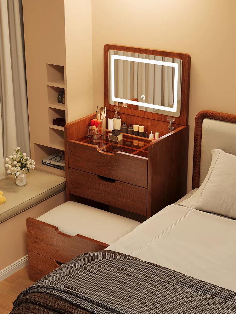 (60cm) 3 in 1 Vanity Desk with - مراجعة Desk Setup In Small Bedroom وسعره