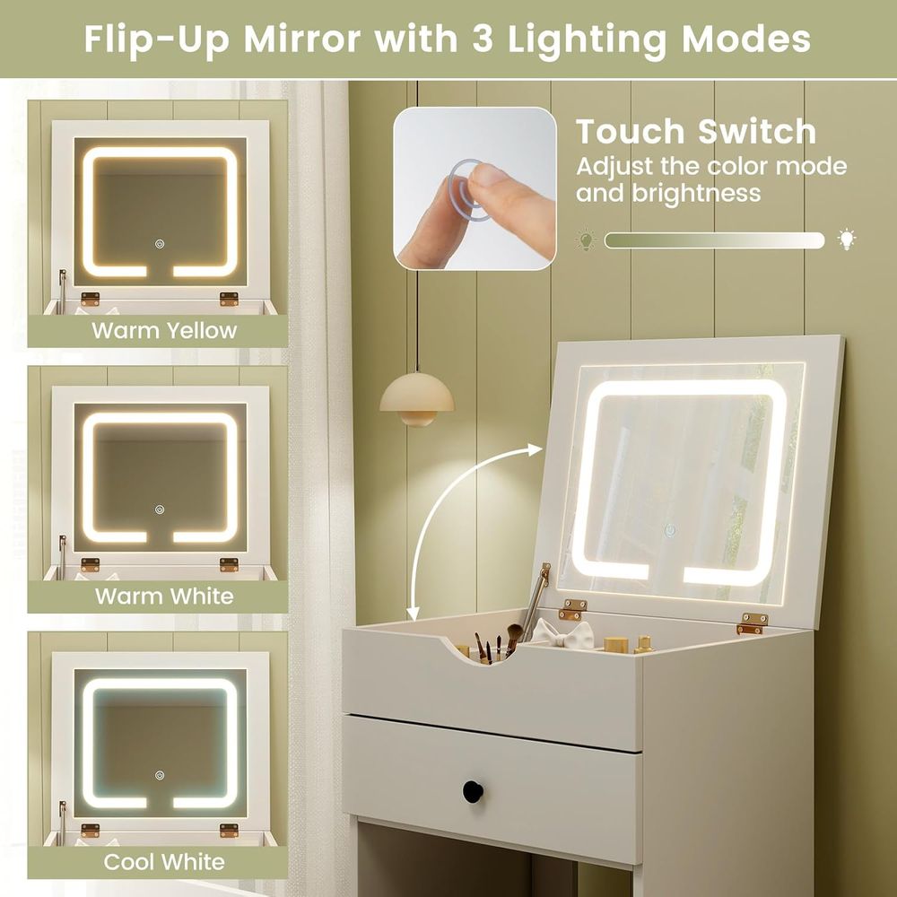 Small Vanity Desk Set, Makeup  - مراجعة Desk Setup In Small Bedroom وسعره