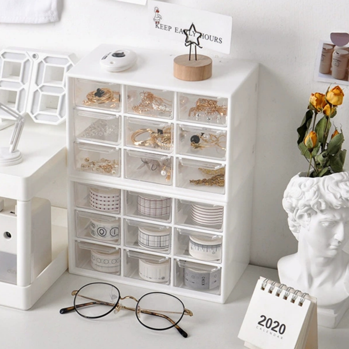 Bead Material Storage Box. The - مراجعة Desk Drawer Unit وسعره