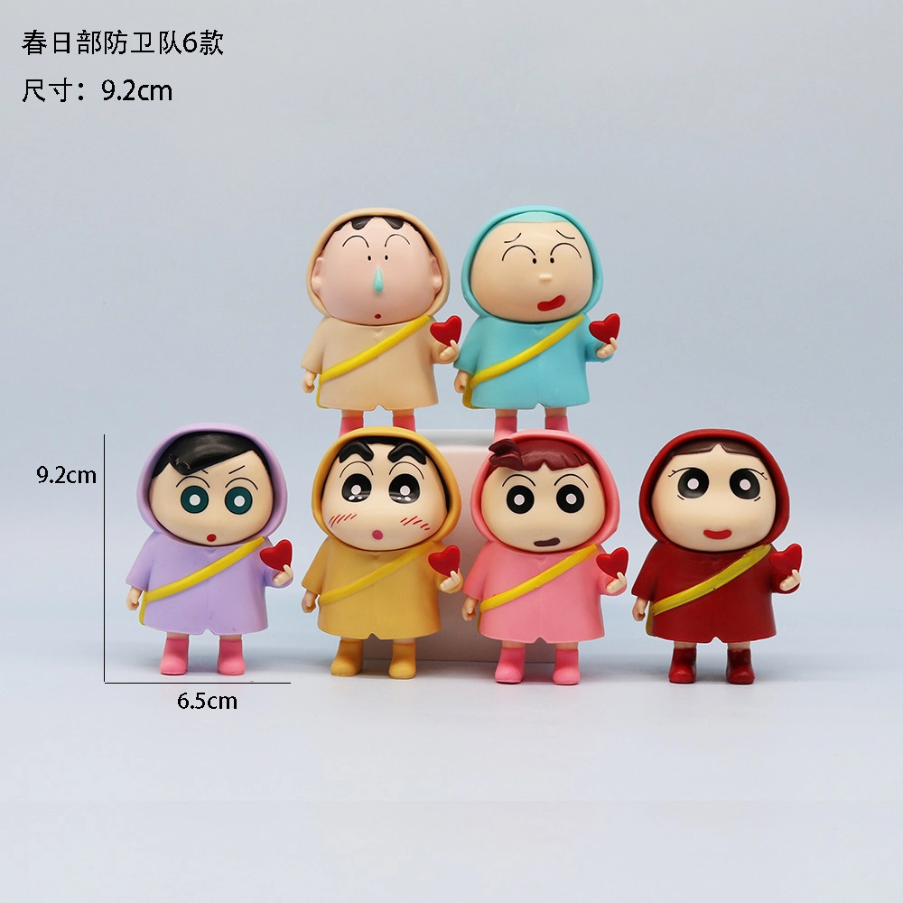 6pcs/set Anime Crayon Shin-cha - مراجعة Desk Setup Kit وسعره