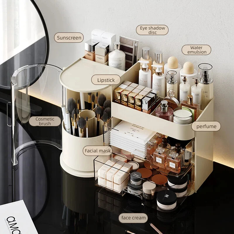 Large capacity skin care produ - مراجعة Desk Setup Productivity وسعره