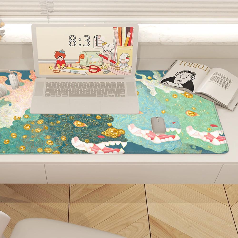 HYBXAXC Mythic Dragon Desk Mat - مراجعة Desk Setup Workspace وسعره