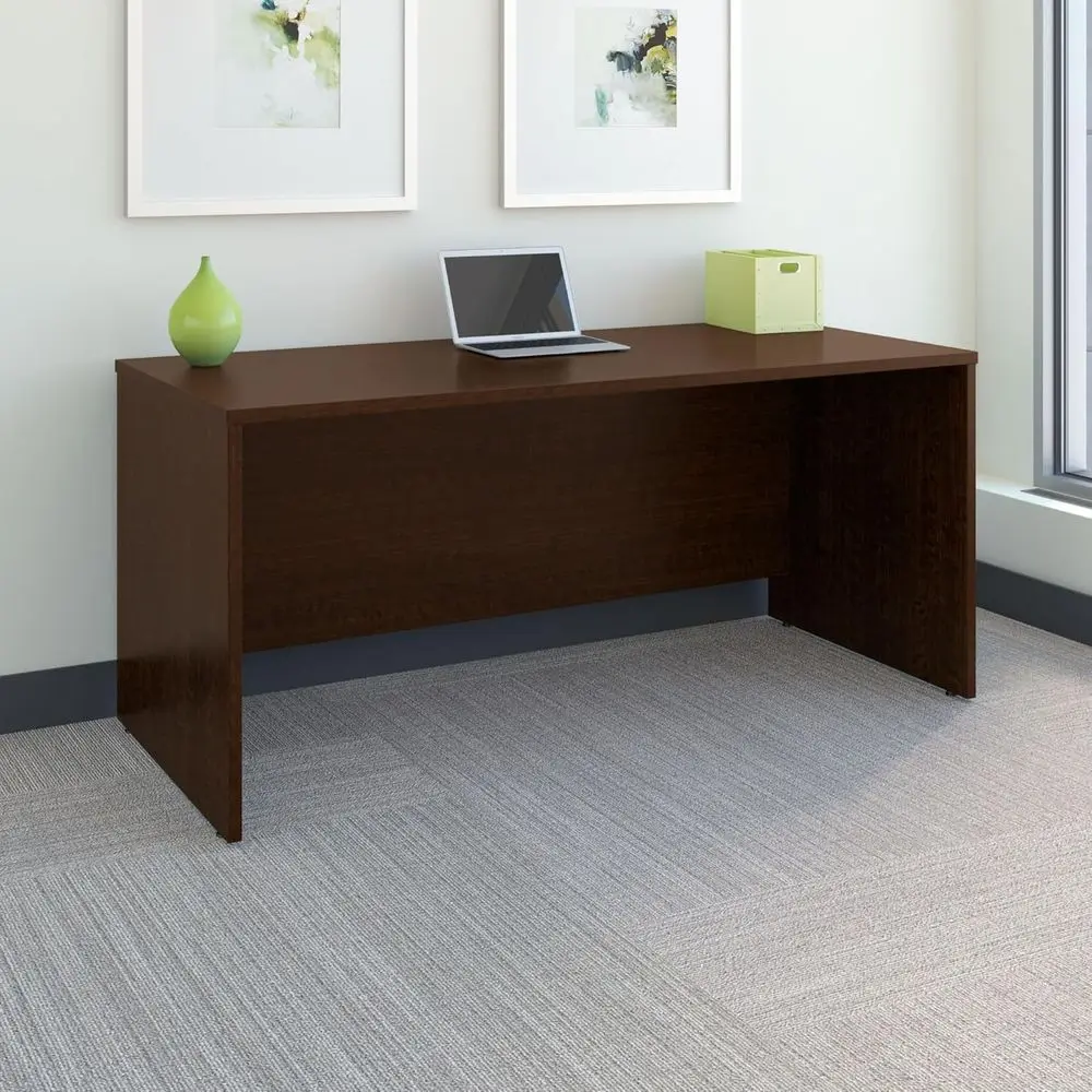 66W Mocha Cherry Office Desk,  - مراجعة Desk Setup Workspace وسعره