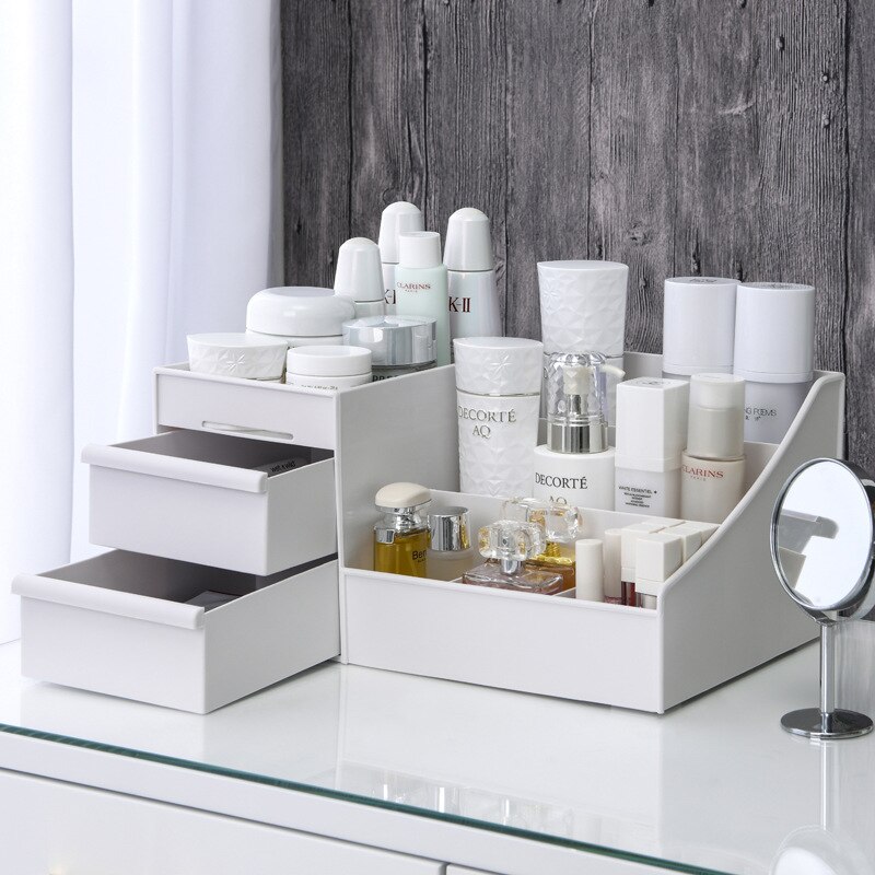 NEW 1pc White Drawer Makeup St - مراجعة Desk Drawer Unit وسعره