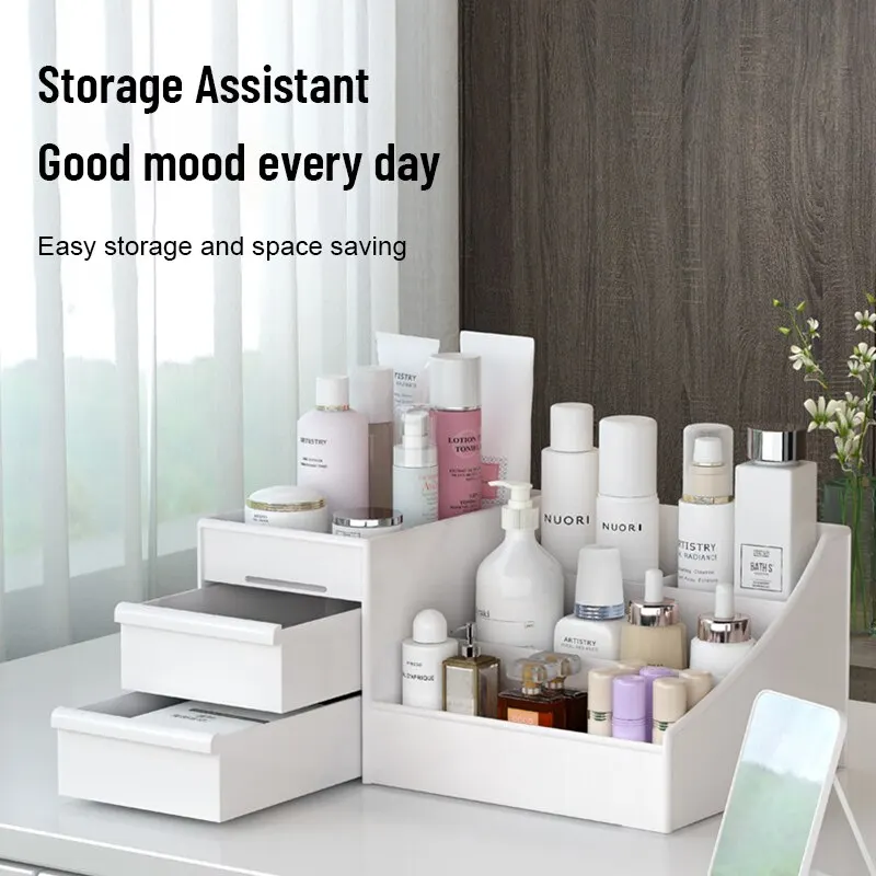 NEW 1pc White Drawer Makeup St - مراجعة Desk Drawer Unit وسعره
