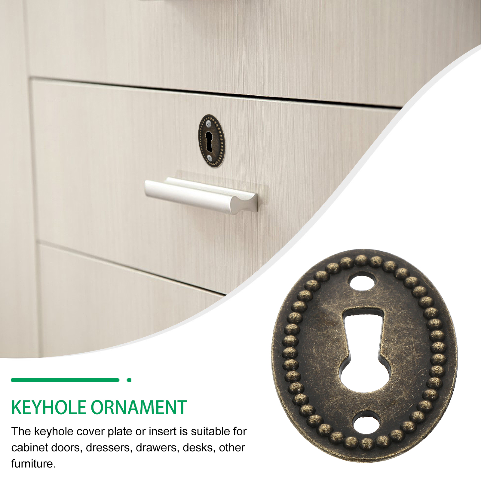 20 Pcs Key Drawer Trim Keyhole - مراجعة Desk Drawer Unit وسعره
