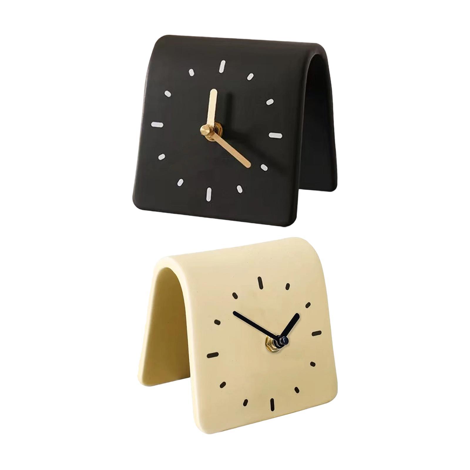 Desk Clock Modern Art Shelf Cl - مراجعة Desk Setup Productivity وسعره