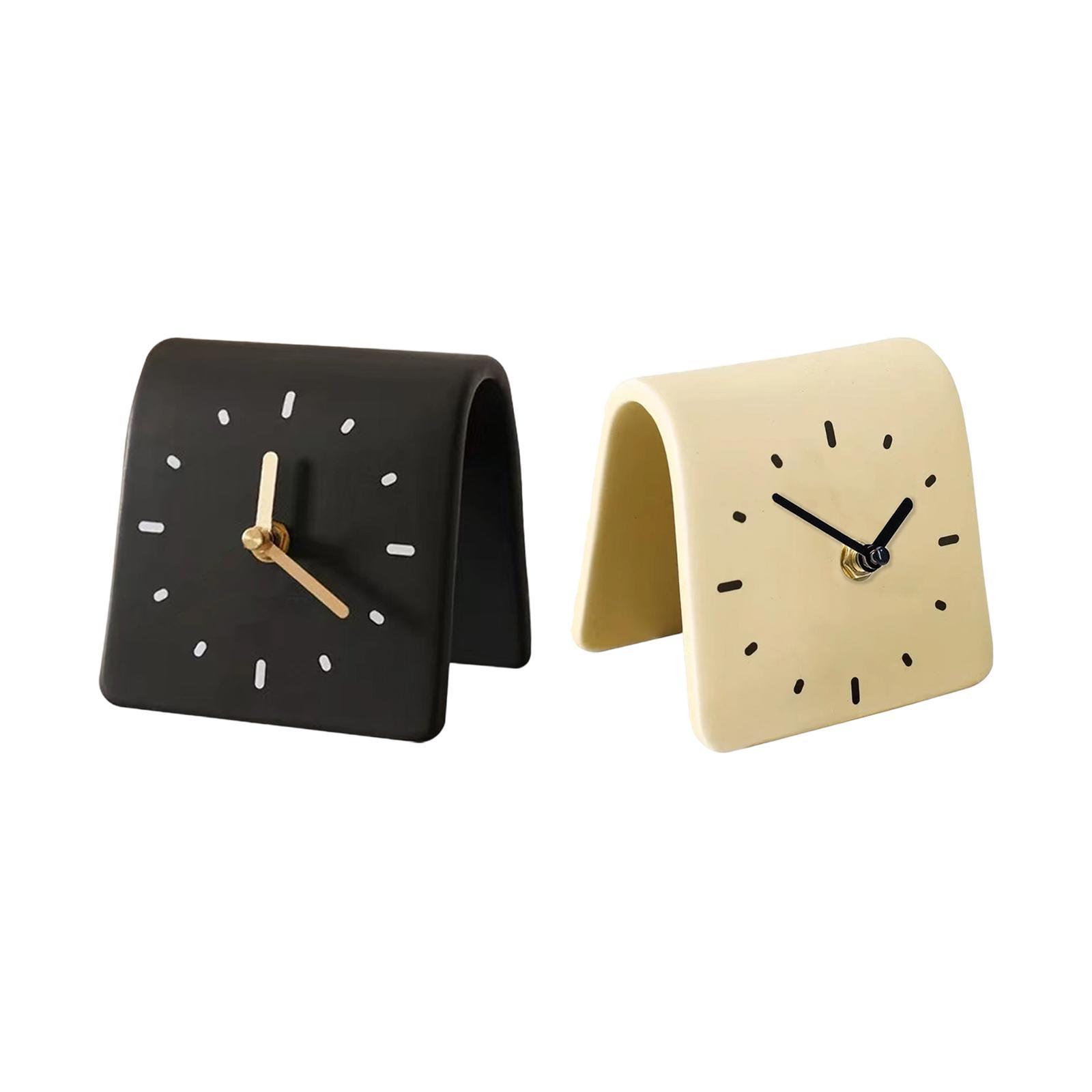 Desk Clock Modern Art Shelf Cl - مراجعة Desk Setup Productivity وسعره