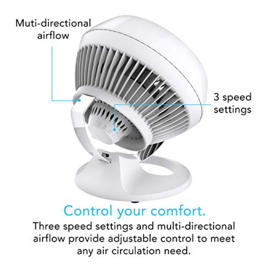 460 Small Desk Fan with 3 Spee - مراجعة Desk Setup Bedroom وسعره