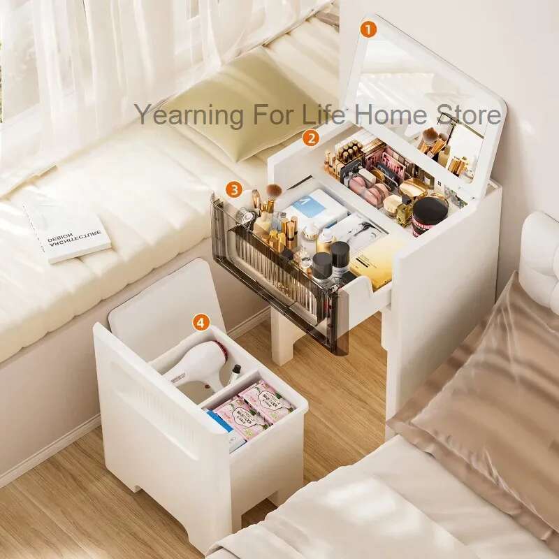3 in 1 Vanity Dresser Desk wit - مراجعة Desk Setup Bedroom وسعره