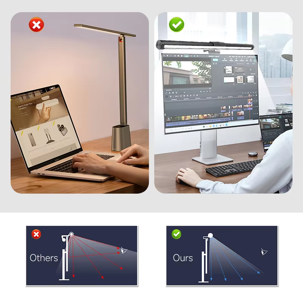 Lightbar Monitor Light Bar Scr - مراجعة Desk Setup On Bed وسعره