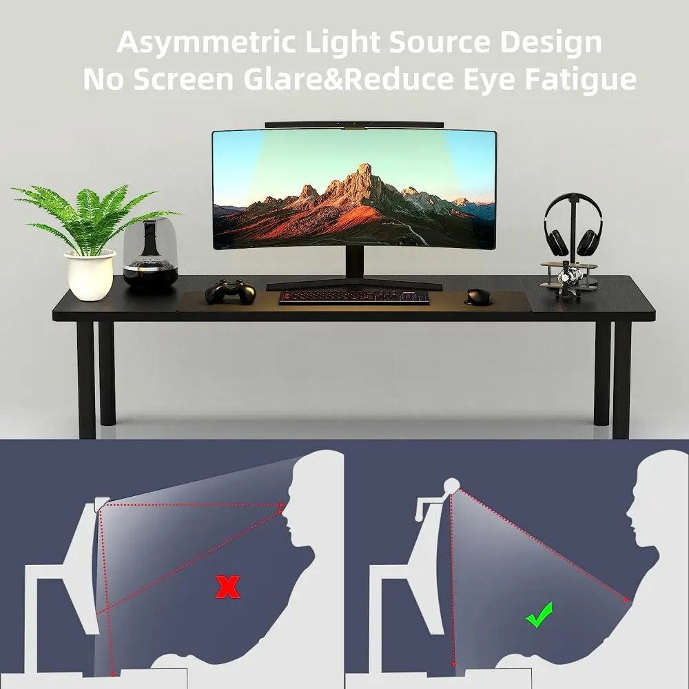 Curved Monitor Light Bar 3 Col - مراجعة Desk Setup Modern وسعره