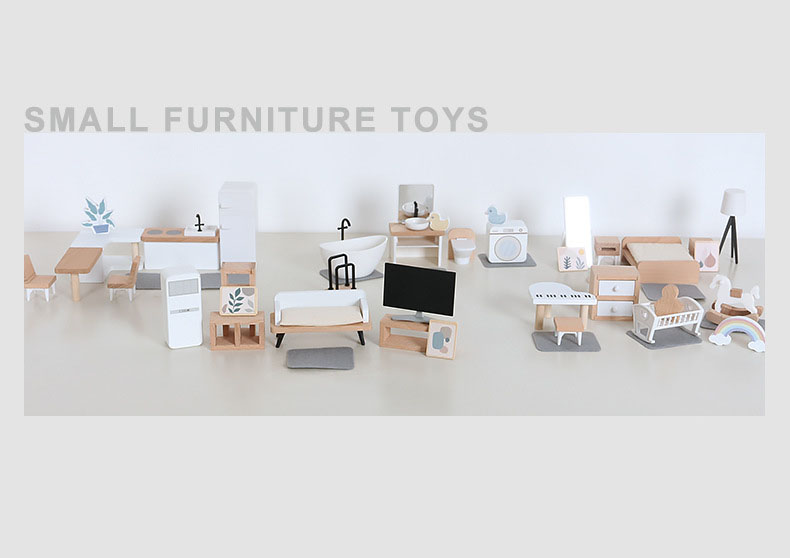 Modern dollhouse furniture kit - مراجعة Desk Setup Modern وسعره