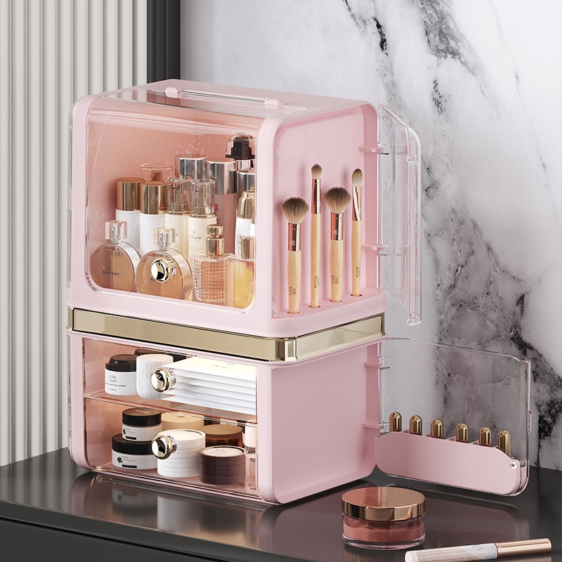 Storage box, cosmetics desktop - مراجعة Desk Setup Productivity وسعره