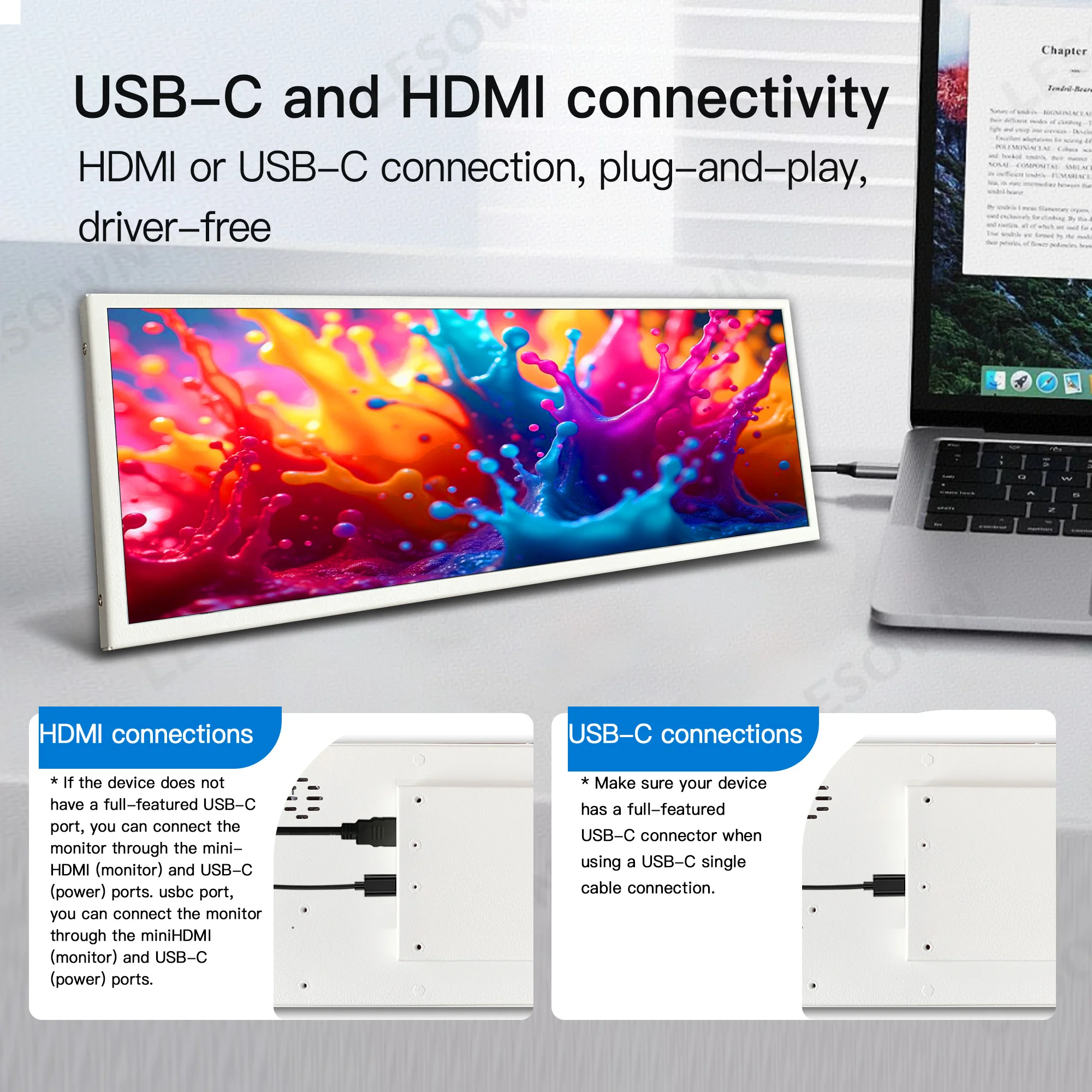 LESOWN 12.3 Inch VESA Mount Ba - مراجعة Desk Setup One Monitor وسعره
