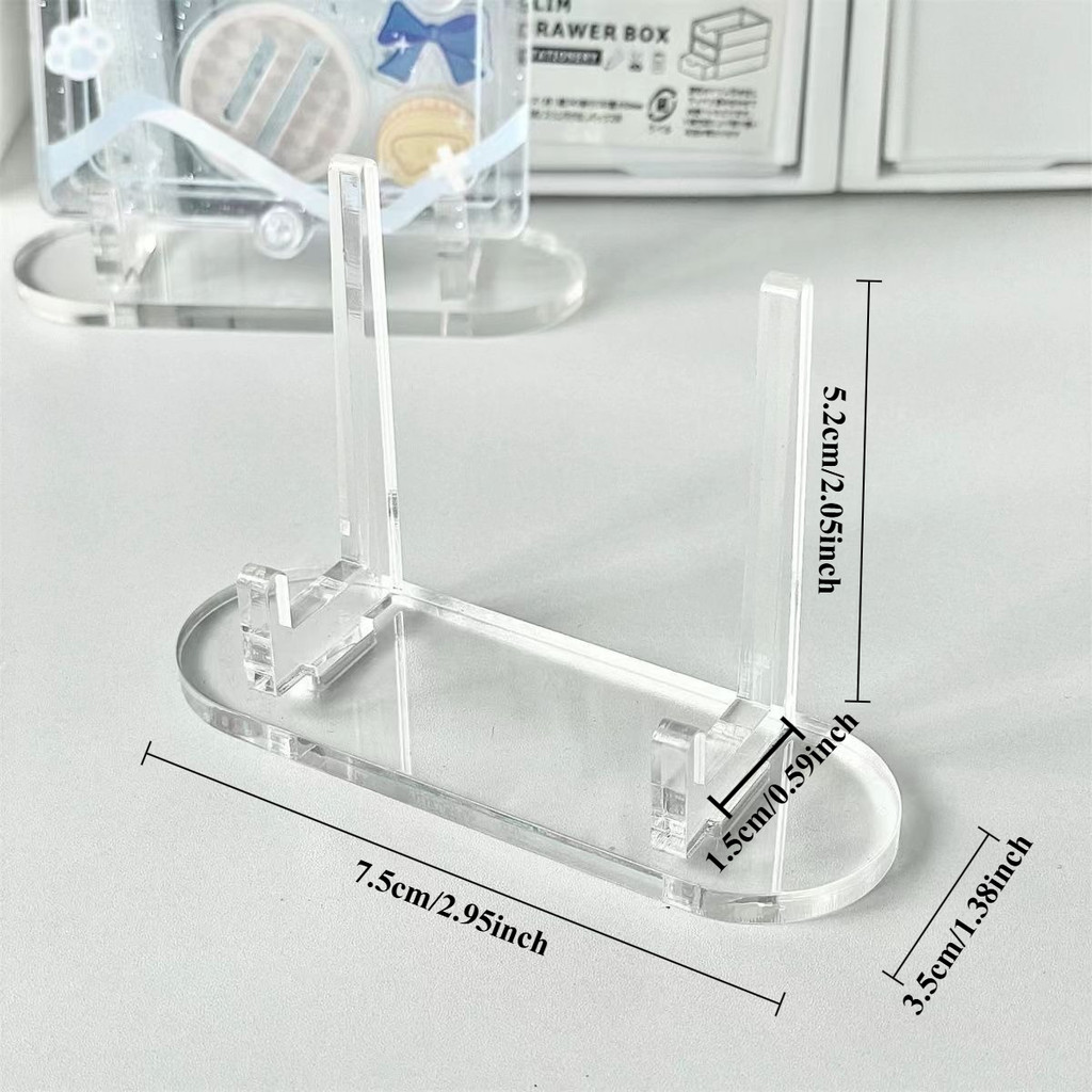 1pc Acrylic Clear Stand Acryli - مراجعة Desk Setup Kit وسعره